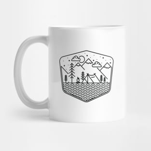 Camping Line Mug